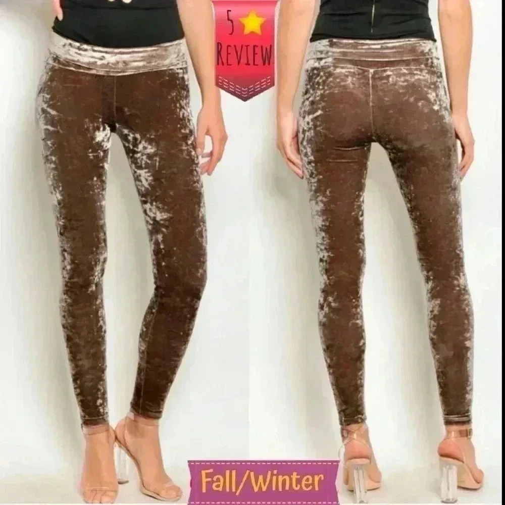"Frankie" Crushed Velvet Leggings
